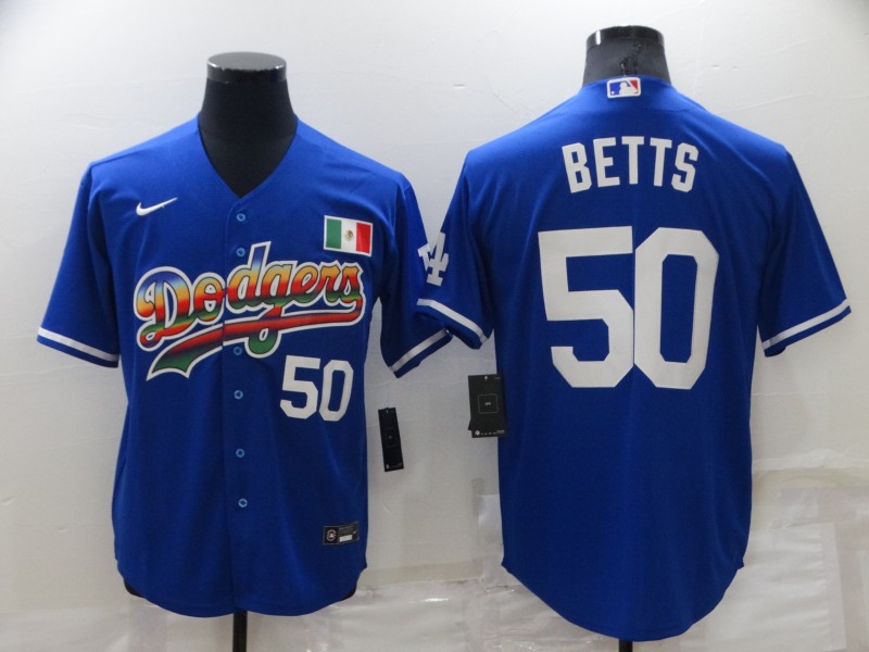 Men's Los Angeles Dodgers #50 Mookie Betts Royal Stitched Baseball Jersey Men's Los Angeles Dodgers #50 Mookie Betts Royal Stitched Baseball Jersey